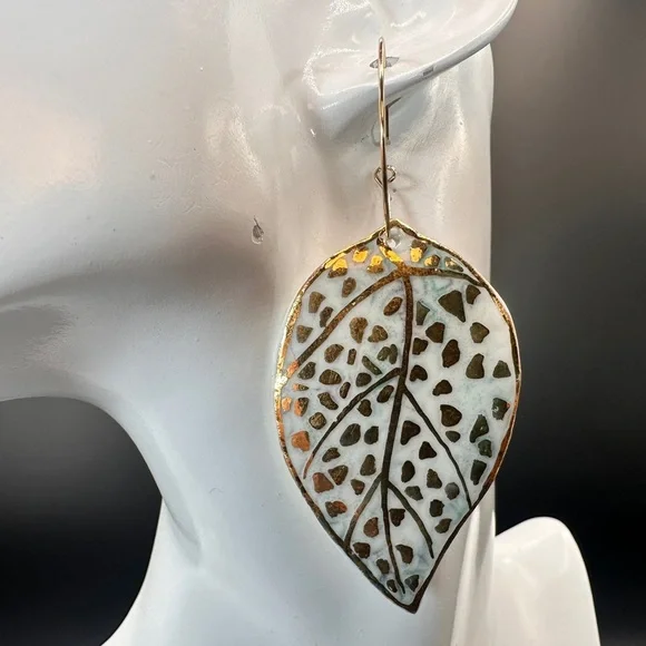 Handmade Luxury Ceramic Earrings – Unique, Lightweight, and Artistic Jewelry - Picture 3 of 11